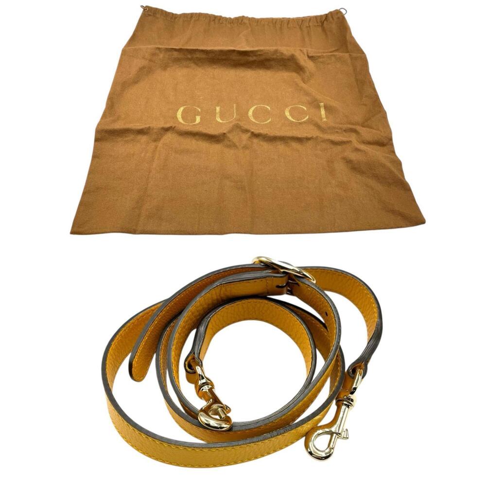 GUCCI Yellow Leather Bamboo Bag - Picture 10 of 10
